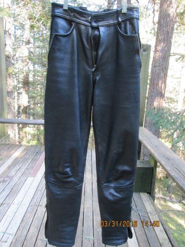 Women&#039;s easyriders motorcycle leather pants sz 6 pre-owned very nice! rare!