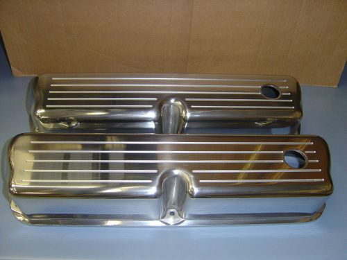 62 85 ford sbf small block 289 302 351w 5.0l aluminum valve covers ball milled