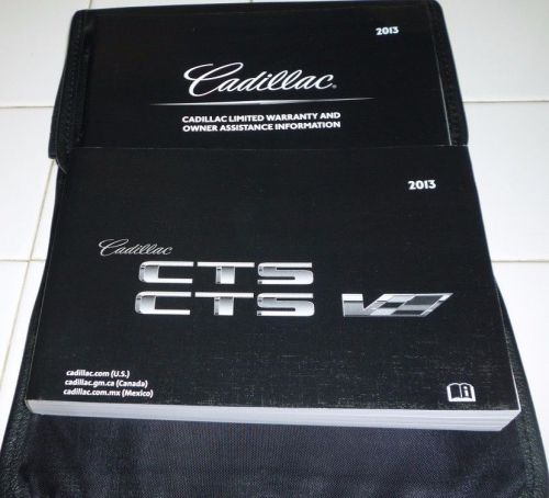 2013 cadillac cts cts-v owners manual set 13 guide w/case