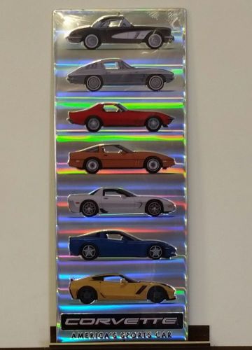 History of chevrolet corvette america&#039;s sports car garage office wall art sign