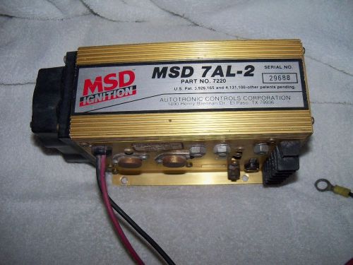 Msd 7220 7al-2 cd gold ignition box universal nhra ihra v8 bbc bbf race