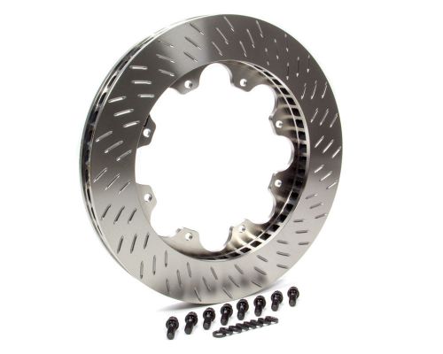 Performance friction steel 12.165 in od slotted brake rotor part 309-32-0045-51