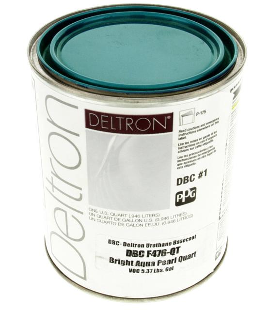 Ppg dbc deltron basecoat bright aqua pearl quart auto paint