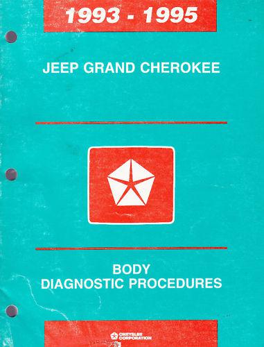 1993 1994 1995 grand cherokee body service manual