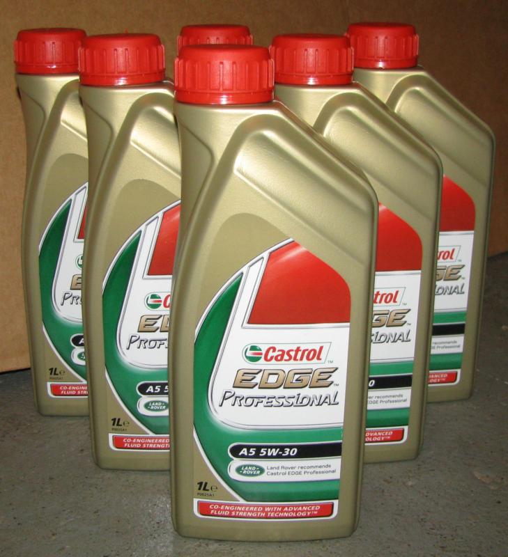 Castrol edge professional full synthetic a5 5w-30 - 1 case (6 liters)
