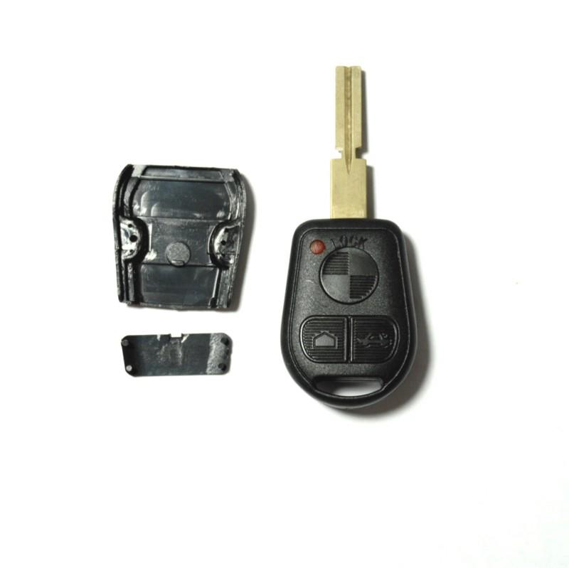 Bmw 3/5/6/7/8 series uncut keyless smart key entry remote fob shell case -3bt