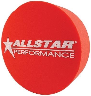 Allstar performance logo all44151 red 5" width push-in foam mud plug each -