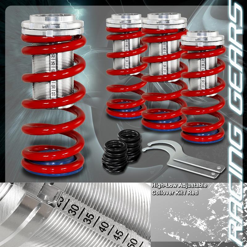 Civic prelude del sol integra jdm red suspension coilover lowering spring kit