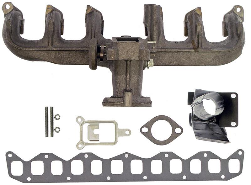 Left exhaust manifold kit w/ integrated converter & hardware dorman 674-232