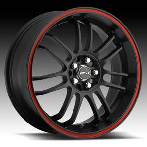 18" msr 086 4x4.5 & 225-40-18 tires accord sonata optima image black wheels rims