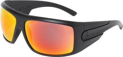 Dragon shield sunglasses, matte stealth frame, red ionized polarized lens