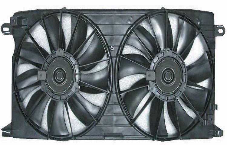 Ac condenser and radiator cooling fan cadillac deville oldsmobile aurora 1246300