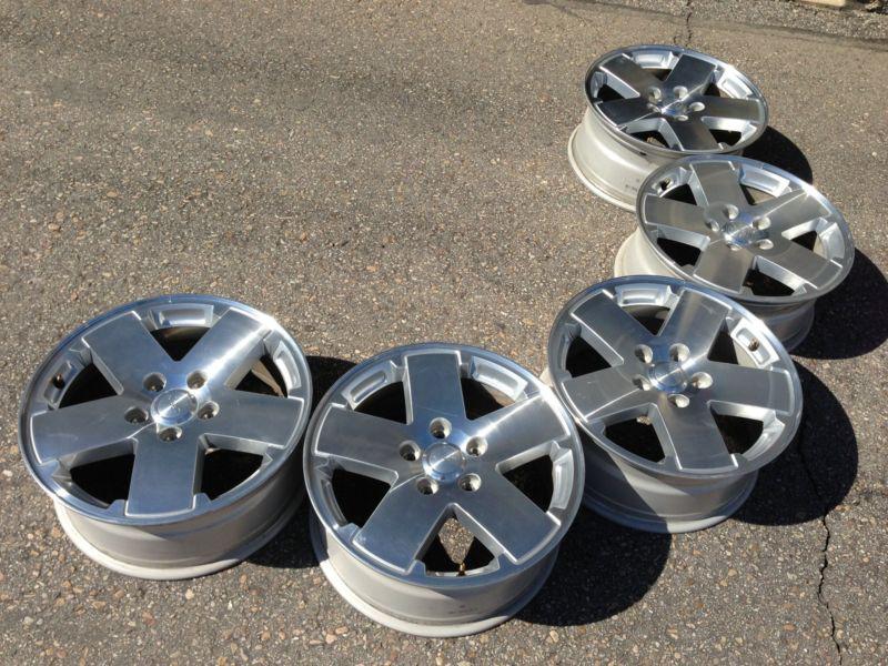  jeep wrangler oem 18 inch  machined front alloy wheels rim in good condition