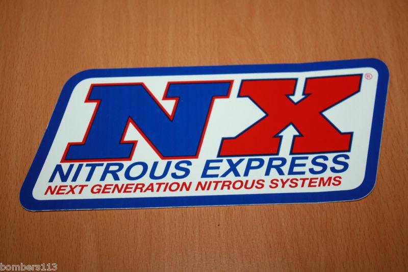 Nx - nitrous express - racing / sticker / decal - 7.50" x 3.00"