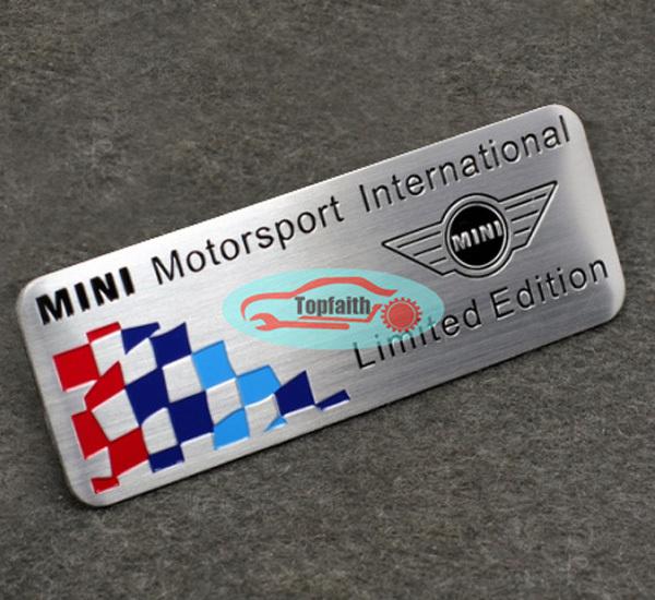 Rear decal motorsport international emblem badge sticker for mini cooper paceman