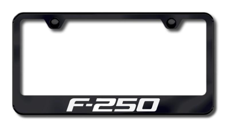 Ford f-250 laser etched license plate frame-black made in usa genuine