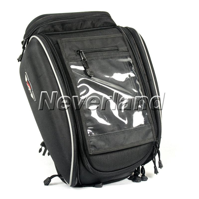 Black multifunction motorcycle magnetic base oil/tank bag waterproof backpack