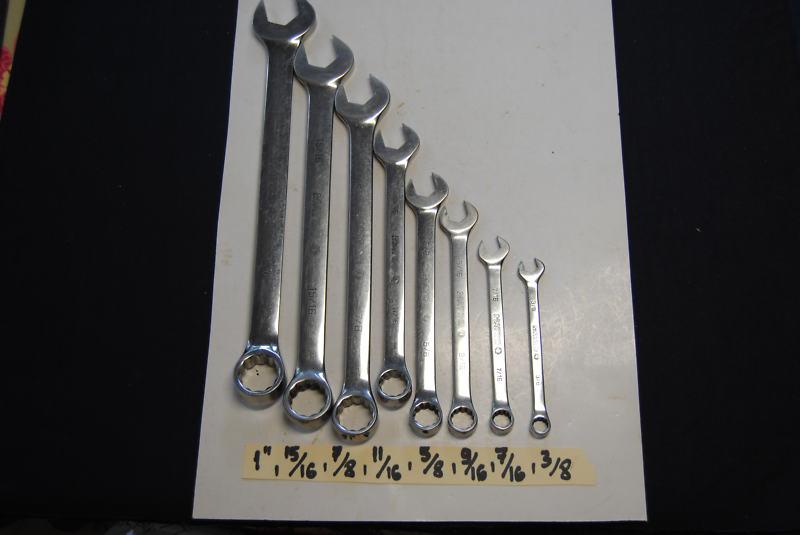 Matco tools - sae wrench set  rc series ( 8 pcs  3/8" - 1")   nice 