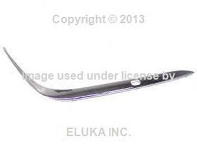 Bmw genuine impact rubber moulding strip cover chrome front right e38 8168106