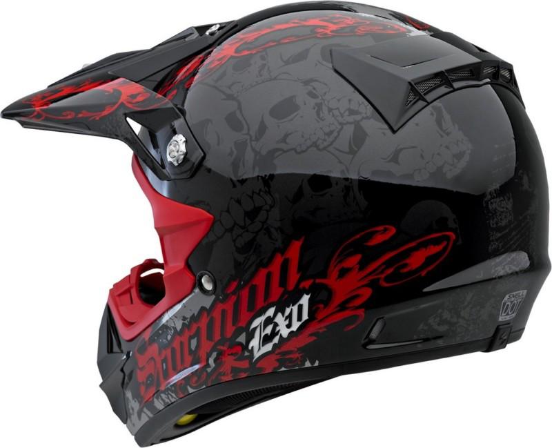 Scorpion vx-24 hellraiser off-road helmet black/red - xs