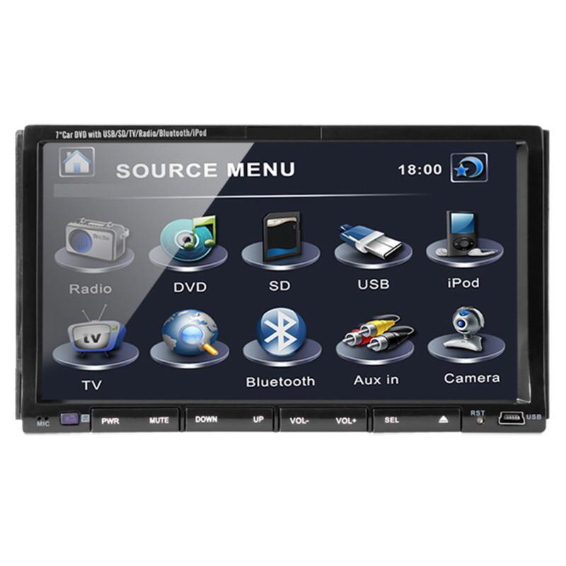 7" 2din in dash car ipod iphone stereo dvd player bluetooth touch screen tv new