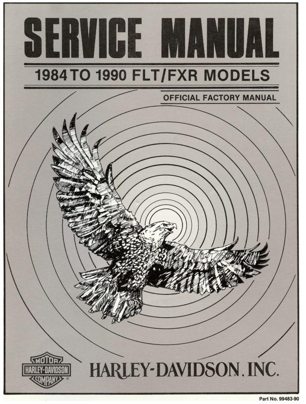1984 to 1990 harley-davidson flt / fxr models service manual -flhtc-fxrs-fxrt