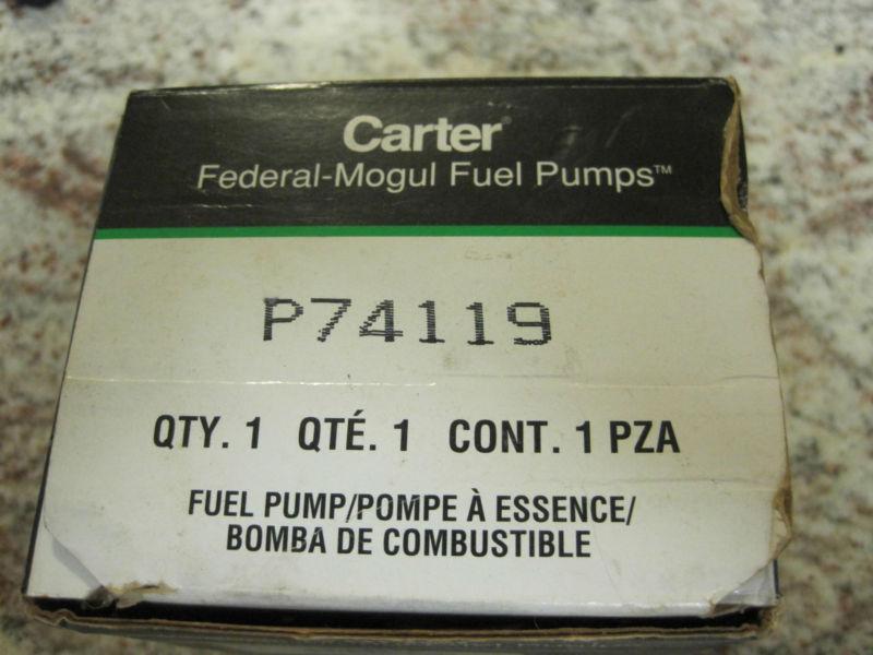 Federal- mogul/ carter p74119 fuel pump for 91-97 mustangs