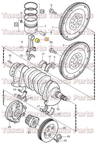 Brand new oem piston rings & bearing bushing 1992-2009 volvo 850 960 c70 s40 s60