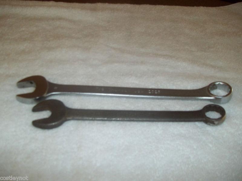 Vintage combination wrenches thorsen set of 2 #2024 9" length and # 2028 11"