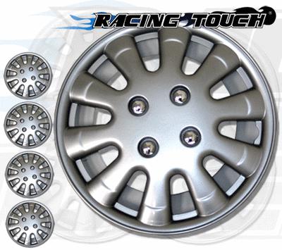 Metallic silver 4pcs set #303 15" inches hubcaps hub cap wheel cover rim skin
