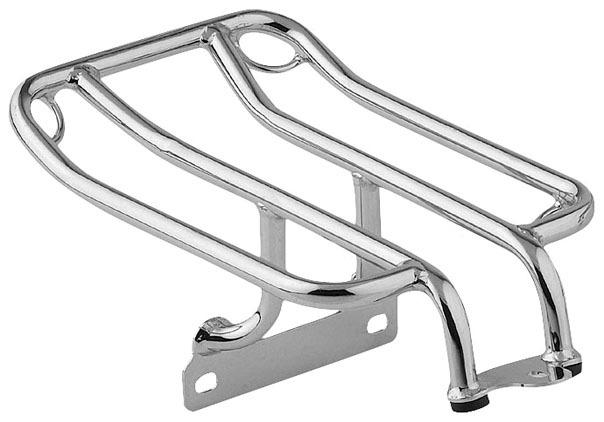 Khrome werks deluxe luggage rack chrome for harley flstc/f