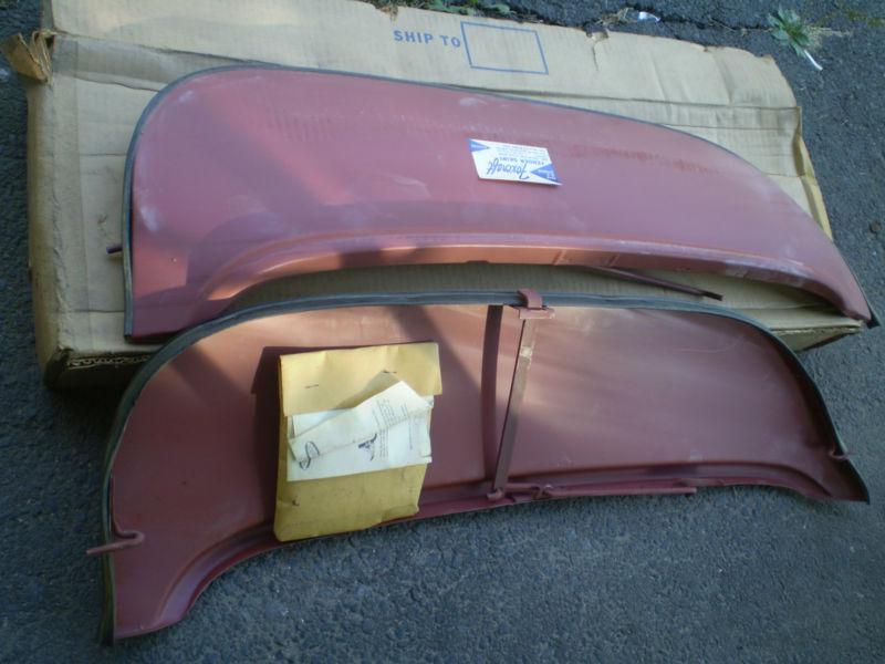 1956 plymouth fender skirts in box nos foxcraft pair