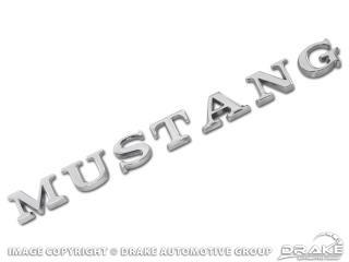 1965-1972 ford mustang "mustang" trunk letters chrome - pin on - perfect look