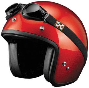 Sparx pearl open face helmet sparkle red xxl/xx-large