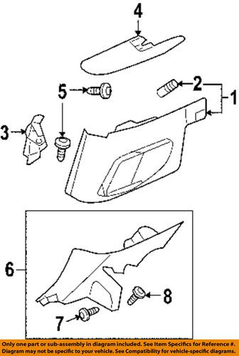 Ford oem 390018s interior-rear-floor cover clip