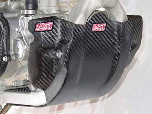Lightspeed carbon glide plate w/guard for yamaha wr450r 07-11