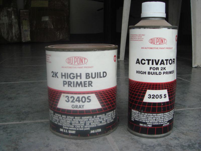 New old stock dupont 2k high build gray primer 3240s and activator 3205s