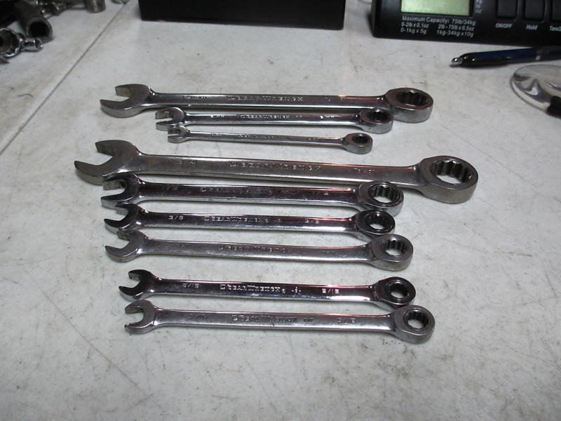 Gearwrench 9 pc ratchet wrenches sae & metric