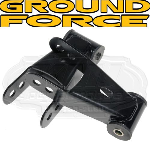 Ground force 91208 lowering shackle kit 07-12 chevy gm 1500 crew/ext cab 2" drop
