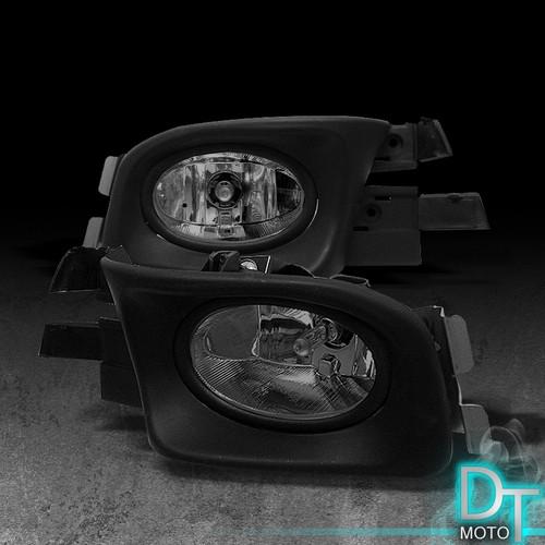 Smoked 03-05 accord 4dr sedan smoke fog lights lamps left/right pair w/ switch