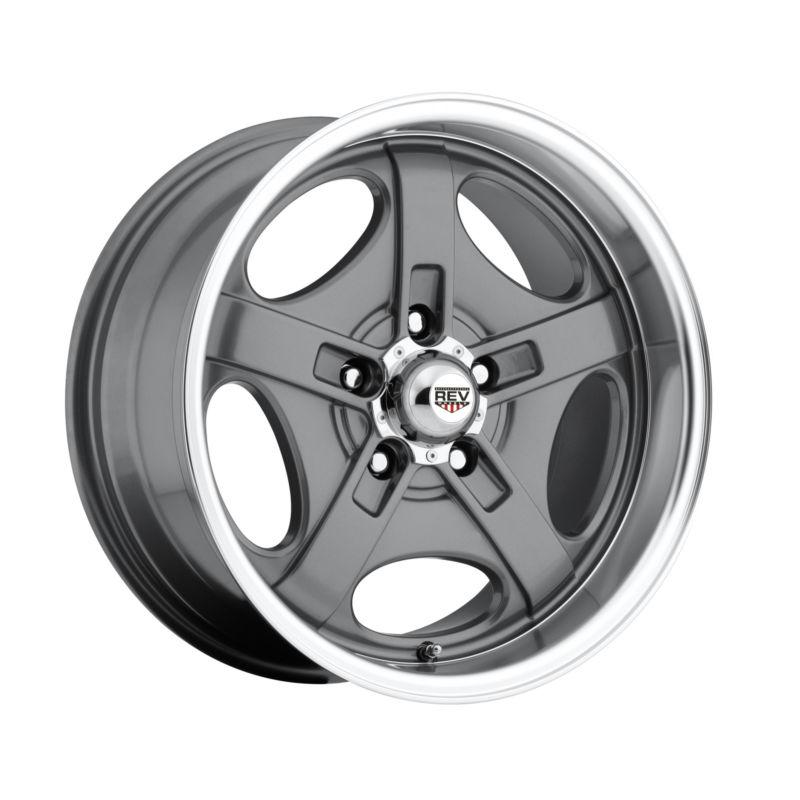 17" silver rev classic wheels chevy camaro pontiac firebird 5x4.75 17x7/8