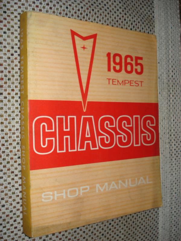 1965 pontiac tempest shop manual service book nr rare