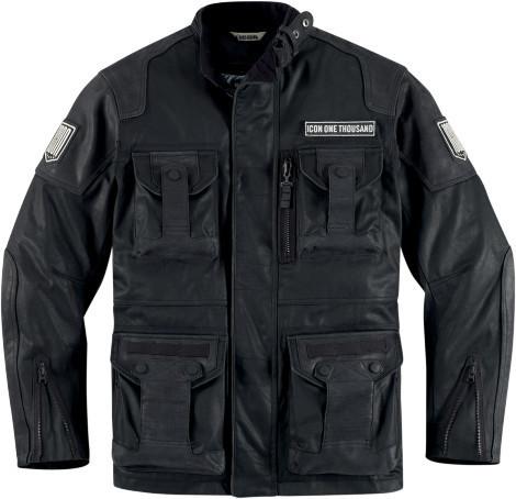 Icon 1000 beltway black mens motorcycle jacket m md medium