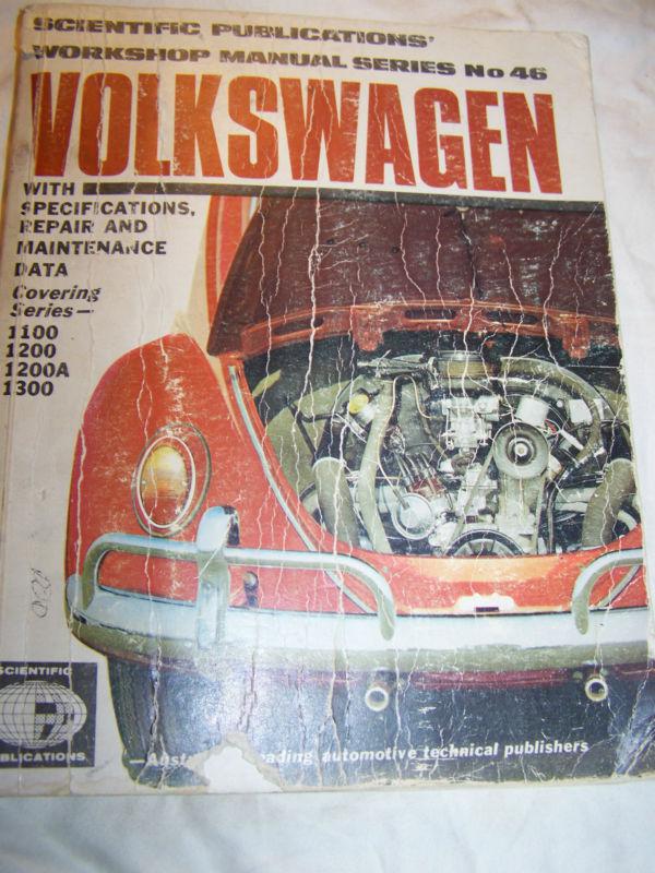 1968 vw, volkswagen repair manual, repair, 1100,1200,1200a,1300 series