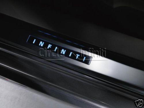 Infiniti g37 coupe convertible illuminated kick plates