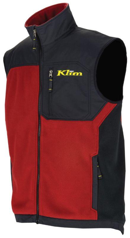 2013 klim men's everest vest snowmobile mid layer red medium