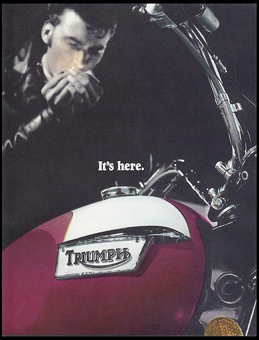 1976 triumph bonneville tiger 750cc motorcycle brochure catalog t140 tr7 nvt 