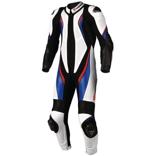 Dainese aspide 1-pc suit black/white/blue 42 usa/52 euro