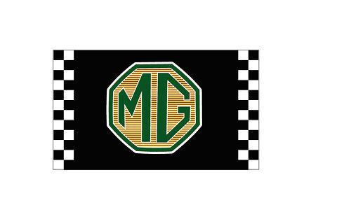 M g green flag 3' x 5' checkered banner jx