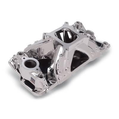 Edelbrock super victor intake manifold chevy sbc 283 327 350 fits stock heads